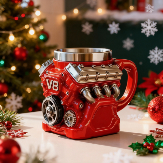 Najlepszy kubek z motywem silnika! Tak samo mocny jak on – wytrzymały, odważny i gotowy stawić czoła każdemu wyzwaniu! Dedykowany tym, którzy napędzają się determinacją, stalową wolą i kawą.